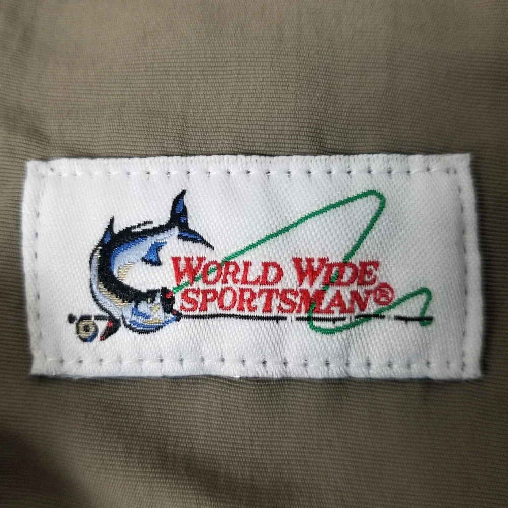 World Wide Sportsman Shorts Men 30 Tan Cargo Fishing Performance Utility Khaki